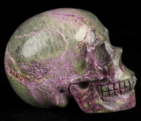 Stichtit Serpentin Skull